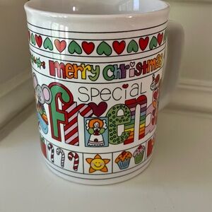 Enesco Merry Christmas Special Friend Mug Chris Davenport Love n’ Stuff rainbow